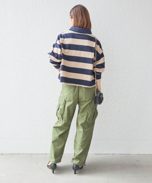 SHIPS WOMEN(シップス　ウィメン)/【SHIPS別注】SPORT CLAD:〈洗濯機可能〉ボーダー ショート ラガー シャツ/img28