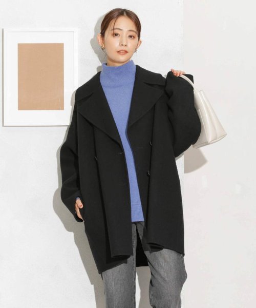 スーパー140ウールリバーミドルコート 