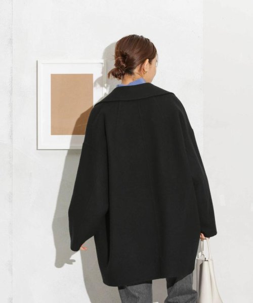 スーパー140ウールリバーミドルコート 