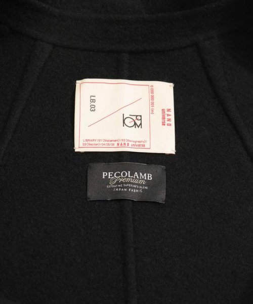 スーパー140ウールリバーミドルコート 