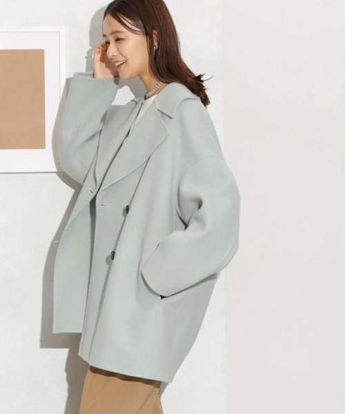 スーパー140ウールリバーミドルコート 