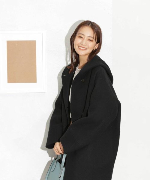 スーパー140ウールリバーフードコート 