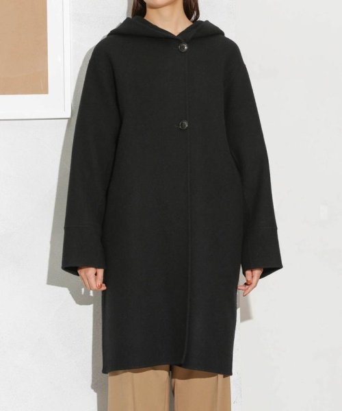 スーパー140ウールリバーフードコート 