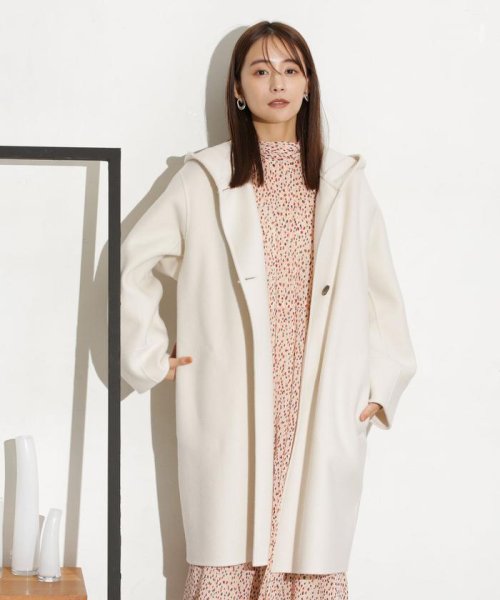 スーパー140ウールリバーフードコート 