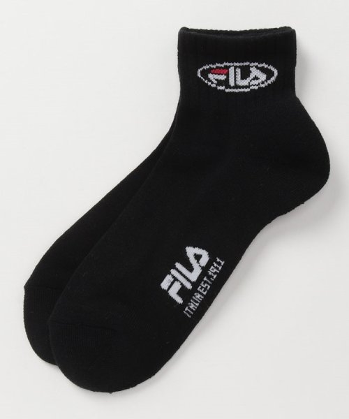 FILA socks Mens(フィラ　ソックス　メンズ)/リブショートソックス 2 足組 メンズ/img01