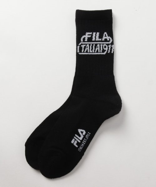 FILA socks Mens(フィラ　ソックス　メンズ)/足底パイル リブソックス 2足組 メンズ/img01