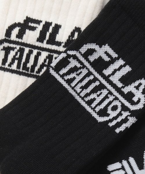 FILA socks Mens(フィラ　ソックス　メンズ)/足底パイル リブソックス 2足組 メンズ/img03
