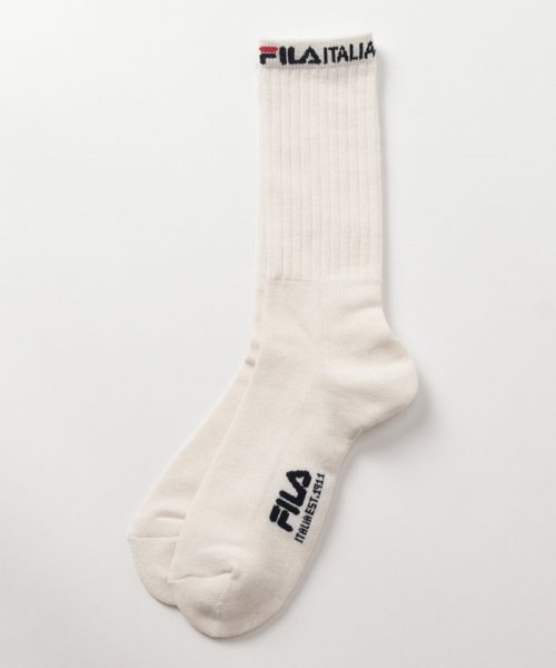 FILA socks Mens(フィラ　ソックス　メンズ)/足底パイル リブソックス 2足組 メンズ/img01