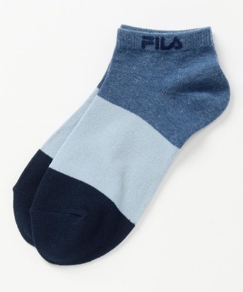 FILA socks Ladies(フィラ　ソックス　レディース)/三段切替 ショートソックス レディース/img02