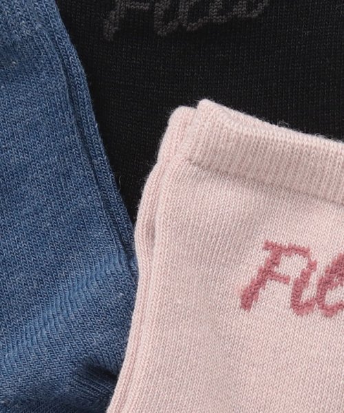FILA socks Ladies(フィラ　ソックス　レディース)/無地 筆記体ロゴ ショートソックス　レディース/img04