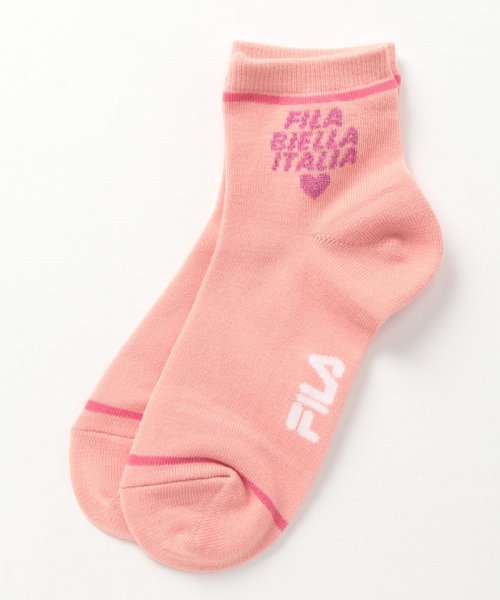 FILA socks Kids(フィラ　ソックス　キッズ)/【キッズ】パステルカラー  ロゴ ソックス 3足組 ガールズ/img03