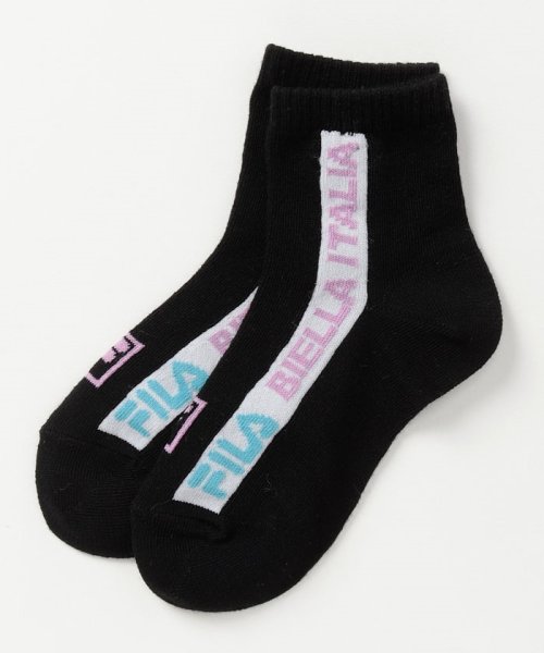 FILA socks Kids(フィラ　ソックス　キッズ)/【キッズ】カラー  ロゴ ソックス 3足組 ガールズ/img03
