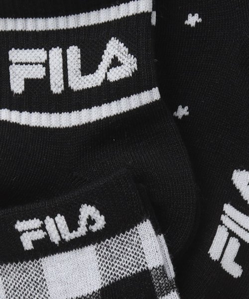 FILA socks Kids(フィラ　ソックス　キッズ)/【キッズ】柄 ショートソックス 3足組 ガールズ/img04
