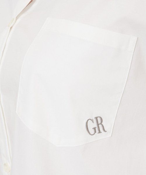 GEORGES RECH(ジョルジュ・レッシュ)/ストレッチポプリンロゴ刺繍シャツ/img14