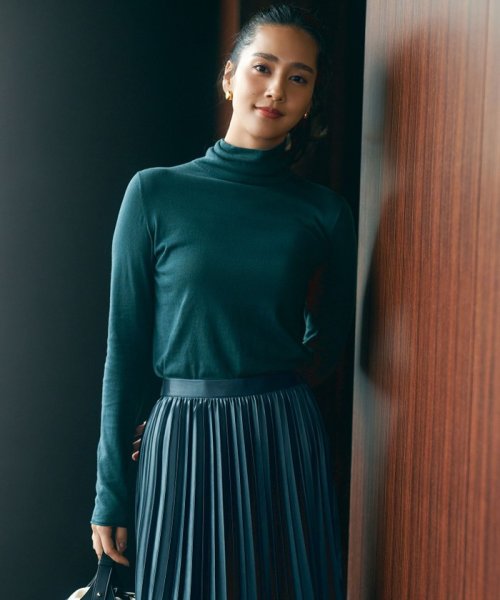 【洗える】レザーライク プリーツスカート 