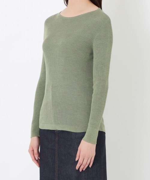 【サイトリニューアル記念】【洗えるシルク】ウォッシャブルシルクリブボートネックニット 洗えるシルク デザイン