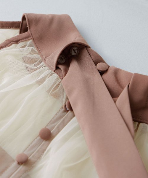 etoll. エトル カットアウトマーメイドドレス ワンピ ワンピース ドレス オケージョン 長袖 オケワンピ マーメイドワンピ シフォン ロング マキシ丈 ハ 5cm エトル