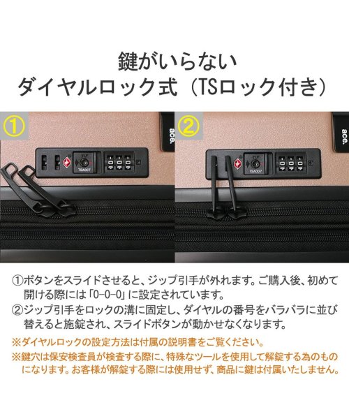 エーストーキョー スーツケース ace.TOKYO コーナーストーン2－Z 機内持ち込み 軽量 拡張 1泊 2泊 34L 40L Sサイズ 静音 06867 