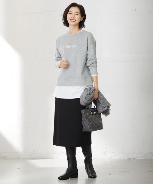 J.PRESS LADIES（LARGE SIZE）(J．プレス　レディス（大きいサイズ）)/ロゴ 裏毛 カットソー/img03