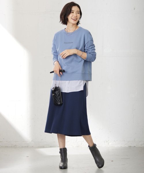 J.PRESS LADIES（LARGE SIZE）(J．プレス　レディス（大きいサイズ）)/ロゴ 裏毛 カットソー/img05