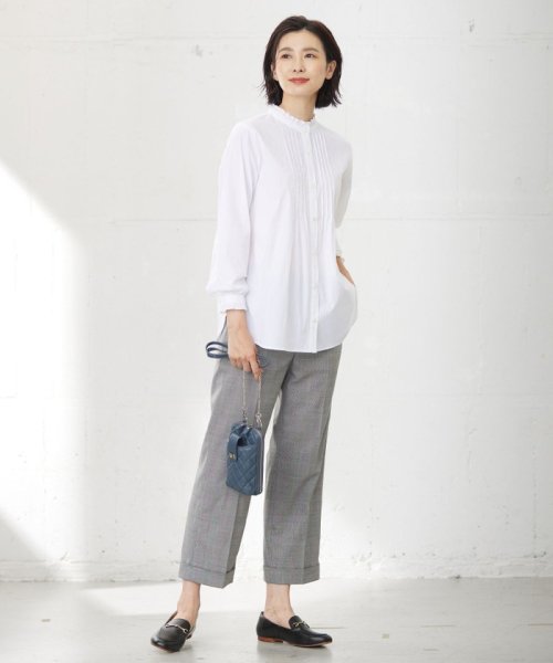 J.PRESS LADIES（LARGE SIZE）(J．プレス　レディス（大きいサイズ）)/T/R/W グレンチェック パンツ/img03