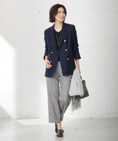 J.PRESS LADIES（LARGE SIZE）(J．プレス　レディス（大きいサイズ）)/T/R/W グレンチェック パンツ/img07