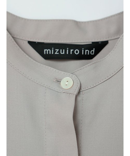 mizuiro ind(ミズイロインド)/mizuiro ind T/Rスタンドカラーフレアワンピース/img08