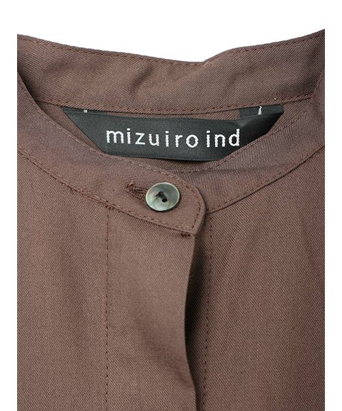 mizuiro ind(ミズイロインド)/mizuiro ind T/Rスタンドカラーフレアワンピース/img10