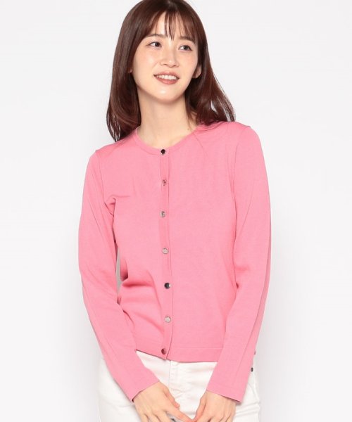 【アンサンブル対応】天竺編み クルーネックニットカーディガン N1631490915 (12513円)