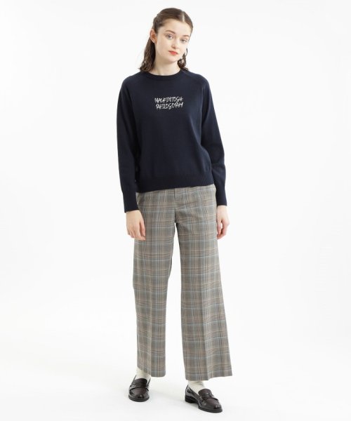 ウォッシャブルウールワイドパンツ 