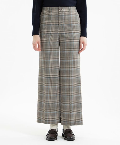 ウォッシャブルウールワイドパンツ 