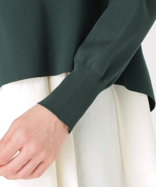 【1枚で着映える】シャツコンビデザインニット 