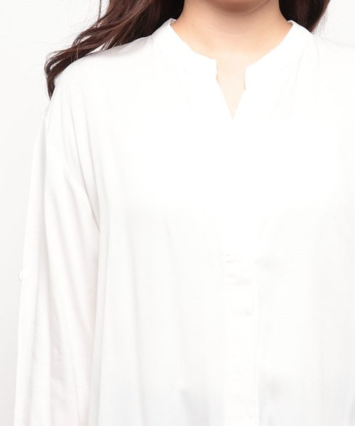 offprice.ec(offprice ec)/【FINE/ファイン】【DIAPASON】素敵にこだわった白い羽織りシャツ/img03