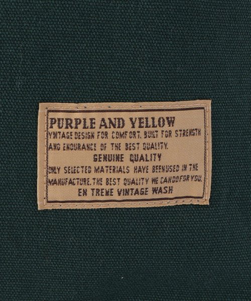 Purple & Yellow(パープル＆イエロー)/キャンバス ニュースペーパーバッグ/img04