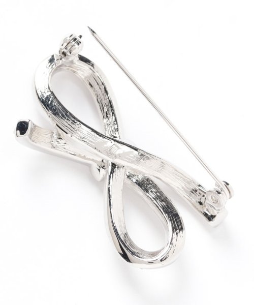 セサンパ リボンモチーフブローチ 合金 ガラス