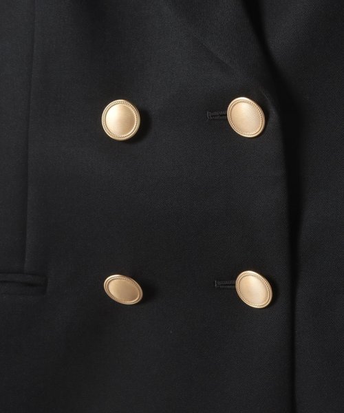 【LOULOU WILLOUGHBY】ギャバジンテーラードジャケット LOULOU WILLOUGHBY WILLOUGHBY店舗とオンラインショップ限定販売になります フィッティングモデル 詳細画像 172cm B82 W66 H92　着用サイズ：02