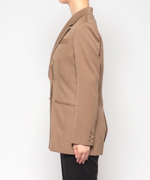 【LOULOU WILLOUGHBY】ギャバジンテーラードジャケット LOULOU WILLOUGHBY WILLOUGHBY店舗とオンラインショップ限定販売になります フィッティングモデル 詳細画像 172cm B82 W66 H92　着用サイズ：02