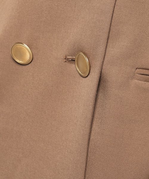 【LOULOU WILLOUGHBY】ギャバジンテーラードジャケット LOULOU WILLOUGHBY WILLOUGHBY店舗とオンラインショップ限定販売になります フィッティングモデル 詳細画像 172cm B82 W66 H92　着用サイズ：02