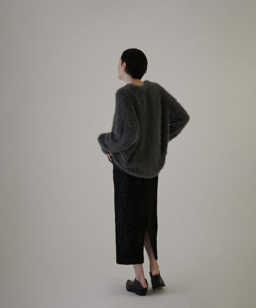 【WEB限定】シャギーVネックニットカーディガン[静電気軽減] WEB限定