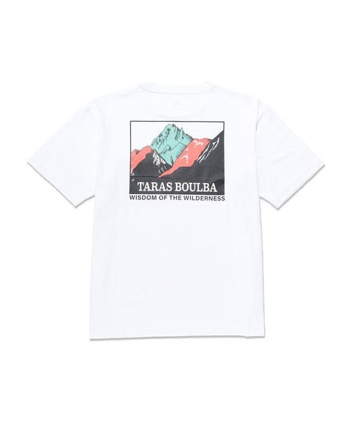 TARAS BOULBA(タラスブルバ)/コットンナイロンプリントポケットTシャツ マウンテン/img01