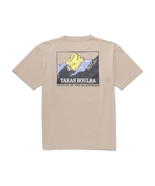 TARAS BOULBA(タラスブルバ)/コットンナイロンプリントポケットTシャツ マウンテン/img01