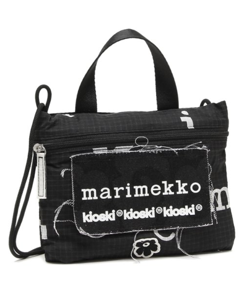 Marimekko(マリメッコ)/マリメッコ ショルダーバッグ ハンドバッグ ファニー ロゴ ブラック レディース MARIMEKKO 092210 992/img01