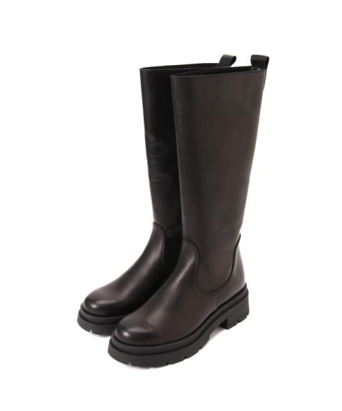 ボリュームソールロングブーツ 