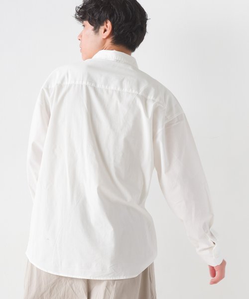 OMNES(オムネス)/【OMNES】メンズ 製品洗いコットンブロード レギュラーカラー 長袖シャツ/img03