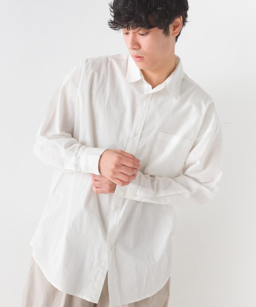 OMNES(オムネス)/【OMNES】メンズ 製品洗いコットンブロード レギュラーカラー 長袖シャツ/img06