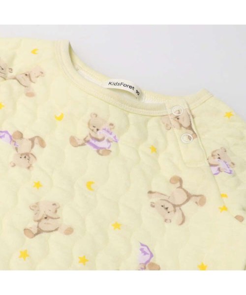 Kids Foret(キッズフォーレ)/【子供服】 Kids Foret (キッズフォーレ) くま柄キルトパジャマ 90cm～140cm B51703/img04