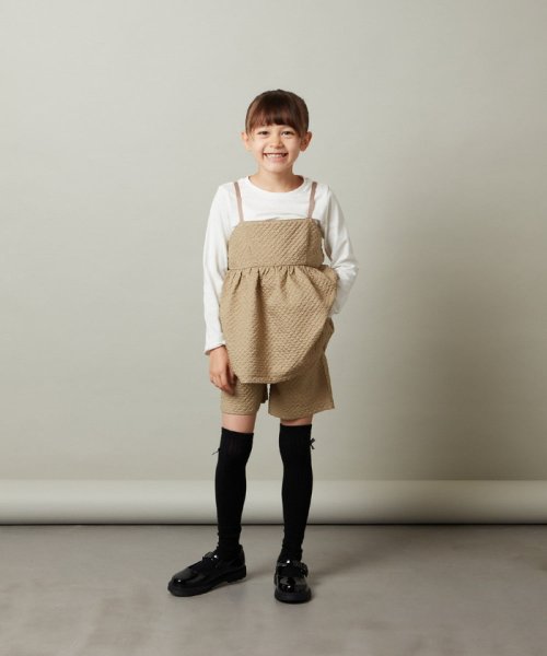 a.v.v(KID'S)(アー・ヴェ・ヴェキッズ)/[140－150]【セットアップ対応】フクレキャミドッキングカットソー/img09