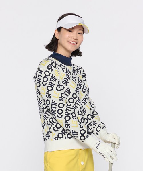 le coq sportif GOLF (ルコックスポルティフ（ゴルフ）)/【池田エライザ着用】マルチカラーロゴセーター/img02