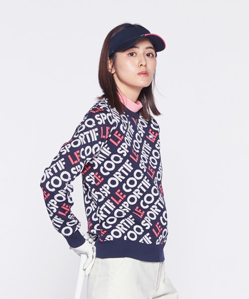 le coq sportif GOLF (ルコックスポルティフ（ゴルフ）)/【池田エライザ着用】マルチカラーロゴセーター/img13