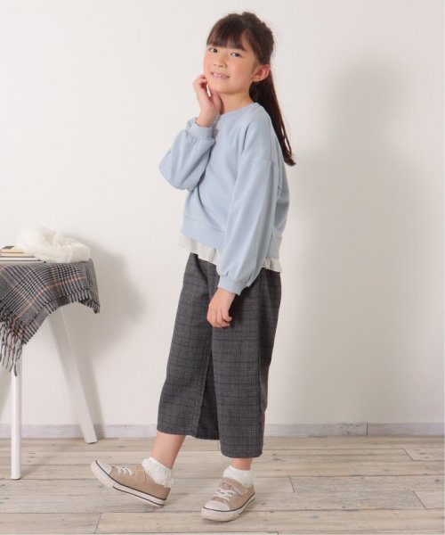 ikka kids(イッカ　キッズ)/裾シフォンレイヤード裏毛プルオーバー（120〜160cm）/img20